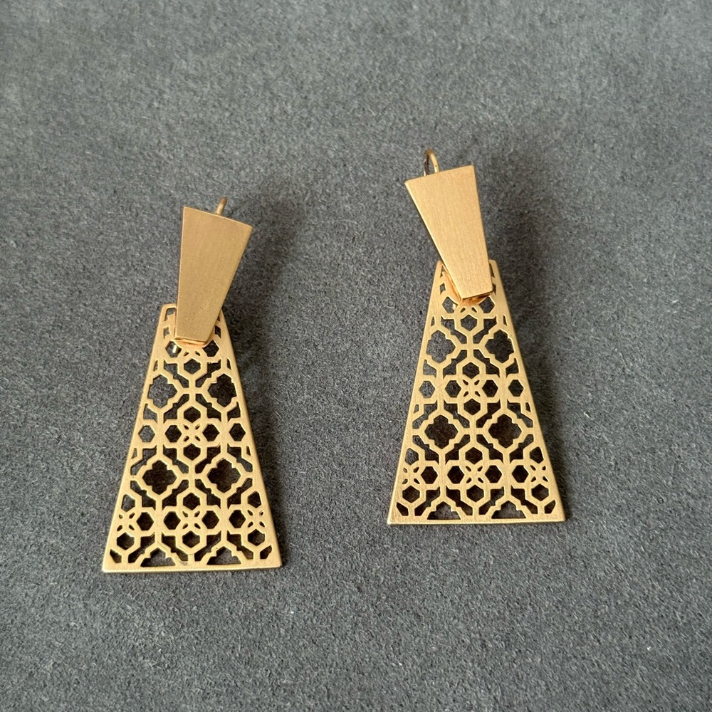 Kendra Scott Rose Gold Filigree Earrings